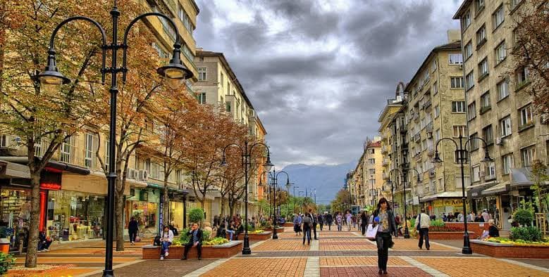 Vitosha Boulevard- The heart of Sofia's city center.